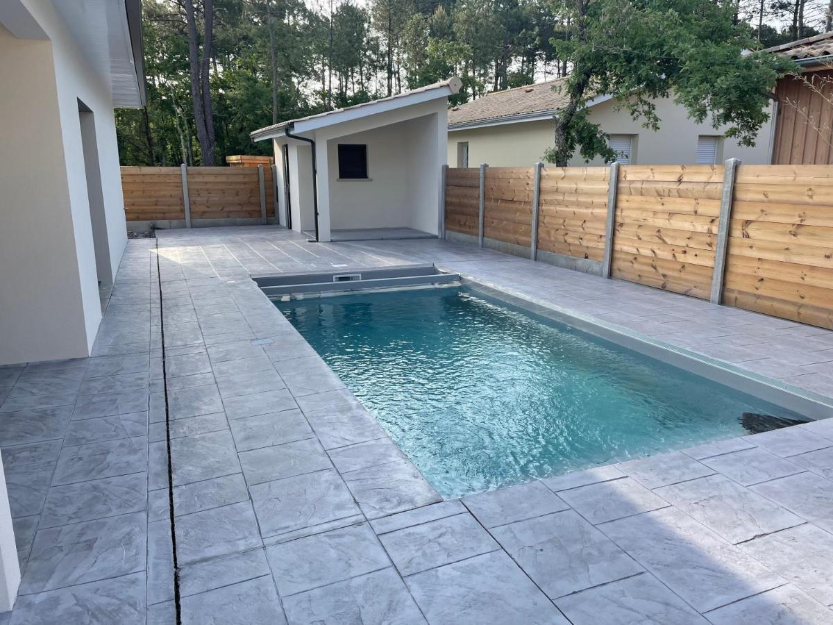Maison Moderne Avec Piscine Chauffee Lacanau Buitenkant foto