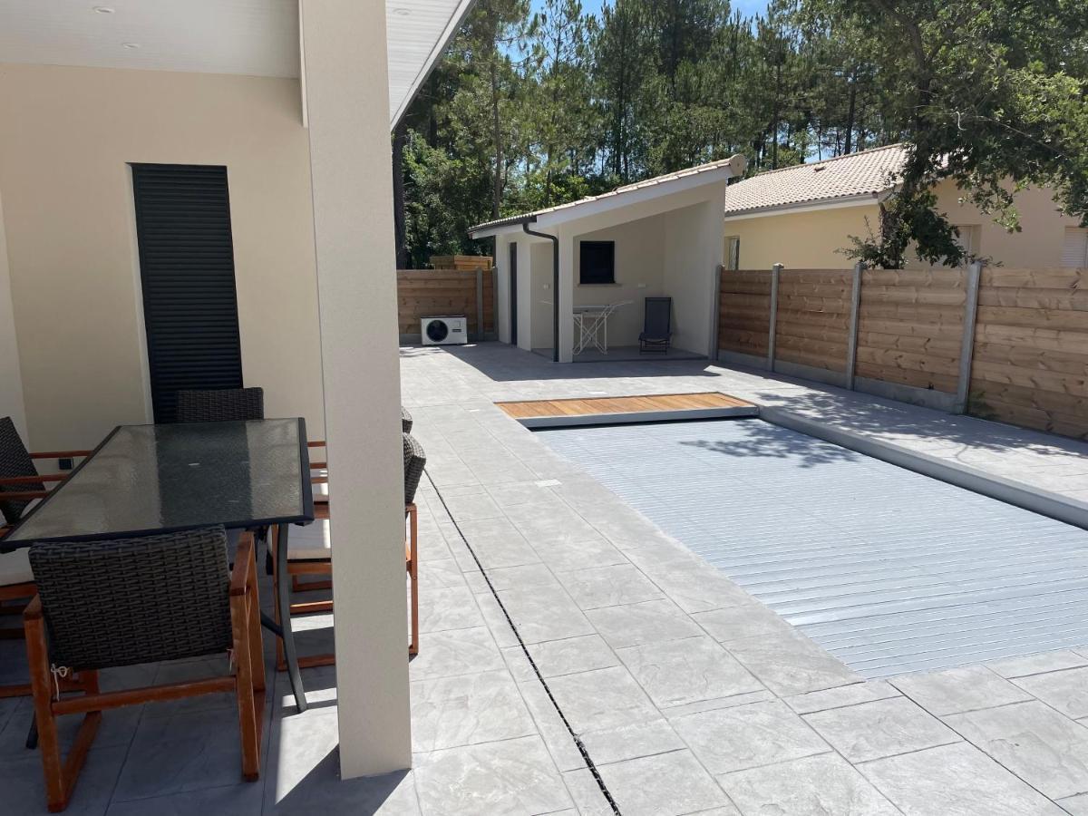 Maison Moderne Avec Piscine Chauffee Lacanau Buitenkant foto