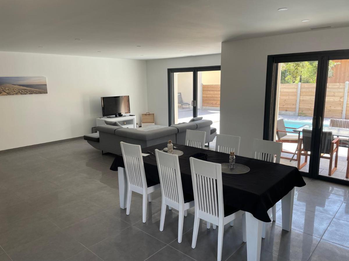 Maison Moderne Avec Piscine Chauffee Lacanau Buitenkant foto